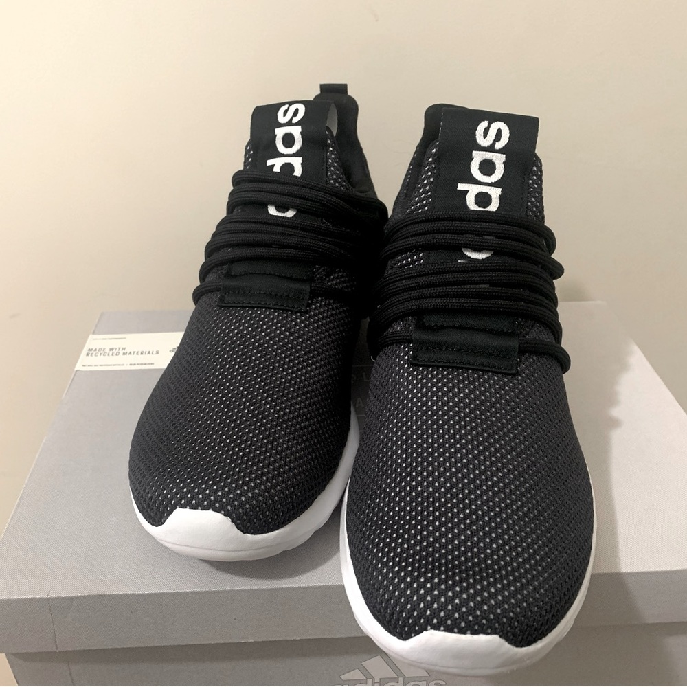 Adidas Lite Racer Adapt 3.0 Black And White Sneaker Brand new in box Size 11